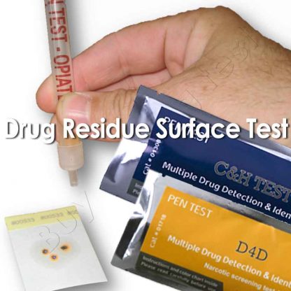 Drug residue surface detection test